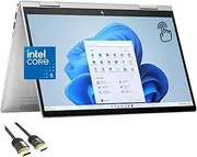 HP Envy x360 2-in-1 Touch Laptop, 14" FHD, 10-Core 5 120U (Beats i7-1255U), 8GB RAM, 512GB SSD, FP Reader, Backlit, WiFi 6E, Webcam, USB-C, Micro SD Card Reader, PDG HDMI Cable, US Version KB, Win 11