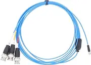 Gearwell Sensor Cable, Acceleration Extension Cable 8-36UNF 4-Pin Female to 3 BNC Connector, Vibration Signal Cable for Testing Equipment