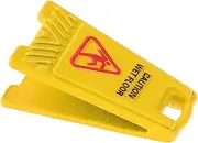 Kisangel Dollhouse Fairy Garden Accessory Mini Wet Floor Warning Sign for Boys and Girls