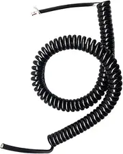 Spring Spiral Power Extension Cords, 10 Cores Spring Wire 22AWG Expansion Wire 24AWG(22awg OD 8mm,Stretch 2 Meter)