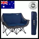 Portable OZtrail Double Moon Chair Cup Holder Outdoor Camping Chair 2 Seater Bag