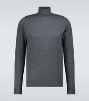 [John Smedley] John Smedley Richards wool turtleneck sweater AU 99 grey