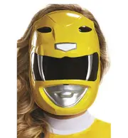 Yellow Ranger Mighty Morphin Saban's Power Rangers Superhero Womens Costume Mask