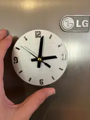 Fridge Clock - Small 100mm Fully Functional Quartz Clock - Magnetised! Who wouldn't want one!!