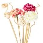 10Pcs Pink Hydrangea Flower Rattan Diffuser Reed Sticks Fragrances Home Rattan