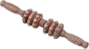Durable Wooden Handle Muscle Roller Stick Ergonomic Back Roller for Relief Manual Body Massage Tool for Home Use Salon Therapy