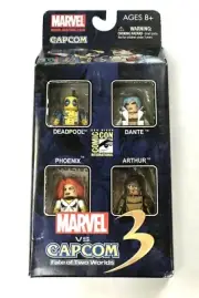 Diamond Select Marvel vs Capcom 3 Minimates 4-pack figures NEW! Deadpool, Dante