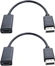 Leadigol DisplayPort to HDMI Adapter,DP to HDMI Adapter Tablet Mobile Phone HDMI Cord Converter HDMI-Compatible Male to Female Computer Accessories Video Adapter DP to HDMI Converter
