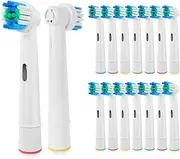 16 Pcs Replacement Toothbrush Heads Compatible with Oral B Braun, Electric Toothbrush Heads Refill for Oral-B 7000/Pro 1000/9600/ 500/3000/8000