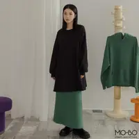 在飛比找momo購物網優惠-【MO-BO】MIT質感厚磅內刷毛洋裝(洋裝)