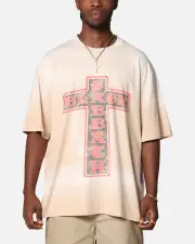 [BLACK SABBATH] Black Sabbath The Cross Vintage T-shirt Sand - Size L L Sand