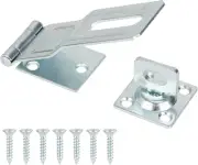 4-1/2" Swivel Staple Safety Hasps, Gate Door Hasp Latches Safety Packlock Clasp