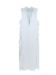 [Jil Sander] Jil Sander-Viscose Dress With Lateral Rouches-Donna 38