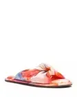 Schutz Leny Tie Dyed Leather Slide Knotted Sandals Bright Pink Orange Designer 8
