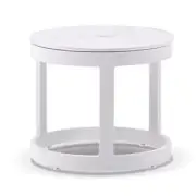 NEW Hugo Outdoor Round Ceramic And Aluminium Side Table - Outdoor Tables