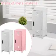 Mini Locker with Lock and Key Rustproof Metal Small Locker Portable Mini Em*