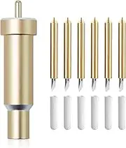 6 Pcs Explore Deep Cut Blade with Housing 30°/45°/60° Fine Point Cutting Blades Replacement, Maker Deep Cut Blade Compatible with Cricut Maker, Maker 3, Cricut Explore Air One, Air 2, Air 3