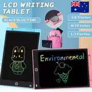 8.5" 10" 12" LCD Writing Tablet Drawing Board Colorful Doodle Handwriting Pad AU