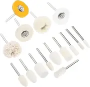 COMNESTBI Mini Electric Polishing Wheel Jewelry Watch Polishing Kit Buffing Brush Buffer Attachment