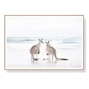 GGP Wall Art 70Cmx100Cm Kangaroo Wood Frame Canvas