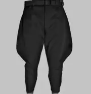 Black Horse Riding Baggy Breeches for Mens Hinting Trousers Polo Sports Pants