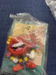vtg 80s tang mouth lips pvc minifigures lot. sealed in bags. applause toys