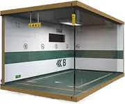 Car Garage Protective Organizer Scene Underground garage scene 1 24 wooden parking lot model simulation car model dust cover light ornaments collection Simulation parking lot mode(Two sides left -gree