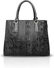 [NICOLE & DORIS] NICOLE&DORIS Fashion Women Crossbody Bag Tote Handbag Shoulder Bag Ladies Messenger Patent PU Leather Black