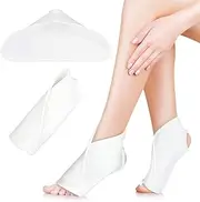Castor Oil Pack Wrap for Ankle, 2Pcs Adjustable Ankle Castor Oil Pack,Reusable Castor Oil Pack Wrap for Feet, Castor Oil Compress Wrap for Ankle Support Plantar Fasciitis Relief (Oil Not Included)