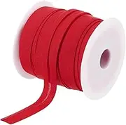 uxcell 1/2 Inch Single Fold Bias Tape Polyester Continuous Bulk Bias Tape for Sewing, Seaming Quilting Hemming Binding Crafts (Wine Red 25 Yards)