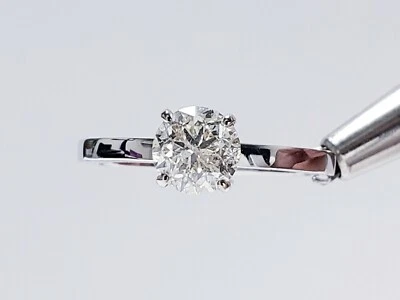1.00ctw Round Brilliant Diamond Solitaire Engagement Ring H Color