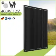 400W Solar Panel 12V 400 Watt Fixed Mono Home Caravan Camping Charging Battery