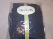 Peacock Alley Hex STONEWASHED 3P King Quilt Coverlet Shams Set Blue $545