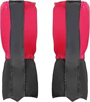 [uxcell] Leg Gaiters, Waterproof Shoe Covers Hiking Gaiters Snow Boot Gaiter, Rose Red, M