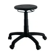UNIX GOLDSTEIN Round Base Lab Task Stool Office Computer Chair - Black