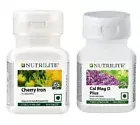 Amway Nutrilite Cherry Iron & Cal mag D Plus Tablets 90 Tablet Each