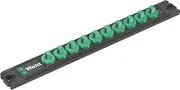 Wera 9600 1/4-Inch Drive Magnetic Socket Rail for 10 Sockets, 270 mm Length x 30 mm Height