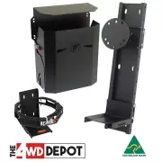 Vonnies Combo Black Holders for Jerry Can, Adj Spare Wheel & 2KG Gas Bottle