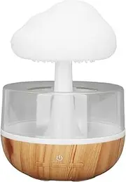 Mini Humidifier, Raining Cloud Aromatherapy Diffuser 7 Colors Night Light Cute Humidifier Rain Drop Essential Oil Diffuser 500ml Air Humidifier with 2000mAh Battery for Bedroom