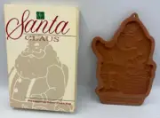1992 Longaberger Santa Clause Pottery Cookie Mold – New in the Box
