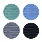 Cup Mats Round Drink Mats Table Mats Silicone Texture Suitable for Various Cups