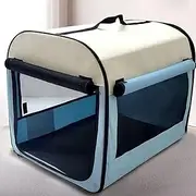 UOSIA Foldable Dog Crate Small Pet Cage Kennel Comfy Dog Home & Dog Travel Crate Soft Side Dog Crate for Long Trip Outdoor
