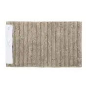 Algodon Polyester Lawson Plush Bath Runner Non-Slip Soft Mat Taupe 50x100cm