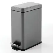Pedal Bin — Waste Bin with Pedal, Lid and Plastic Bucket Insert for Bathroom, Ki