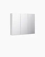 Bathroom Mirror Cabinet Vanity Medicine White Shaving Storage 750x600mm 3 Door