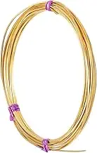 19.7 Ft 18 Gauge Brass Square Wire for Jewelry Making - Soft Metal Craft Wire for Necklace & Bracelet