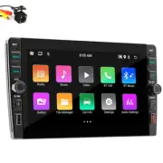 8in 2DIN Car Radio Stereo WIFI FM GPS USB RCA W/Camera For Carplay Android Auto (for: Audi)