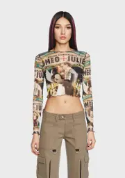 [Basic Pleasure Mode] Capulet Mesh Crop Top