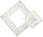 COHEALI 2pcs Acrylic Quilting Cutting Templates Quilting Rulers Templates Set DIY Hand Patchwork for Sewing Machine Cutting Mats, V714129D20PRRG6