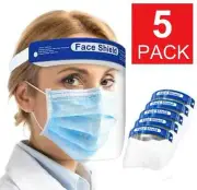 Safety Full Face Shield Reusable FaceShield Clear Washable Face Anti-Splash - 5
